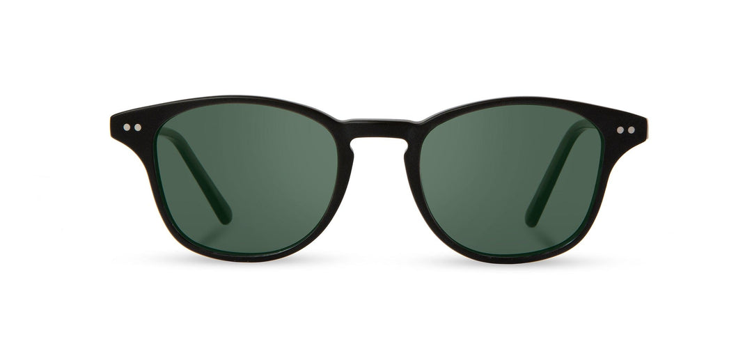Matte Black*Green + Matte Black*Green Polarized | Shwood Kennedy Acetate Sunglasses Matte Black