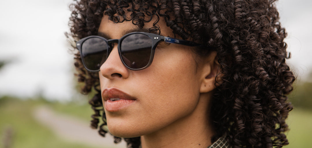 Cobalt*Grey + Cobalt*Grey Polarized | Shwood Kennedy Acetate Sunglasses Cobalt