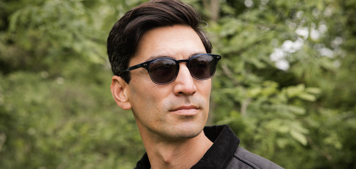 Cobalt*Grey + Cobalt*Grey Polarized | Shwood Kennedy Acetate Sunglasses Cobalt