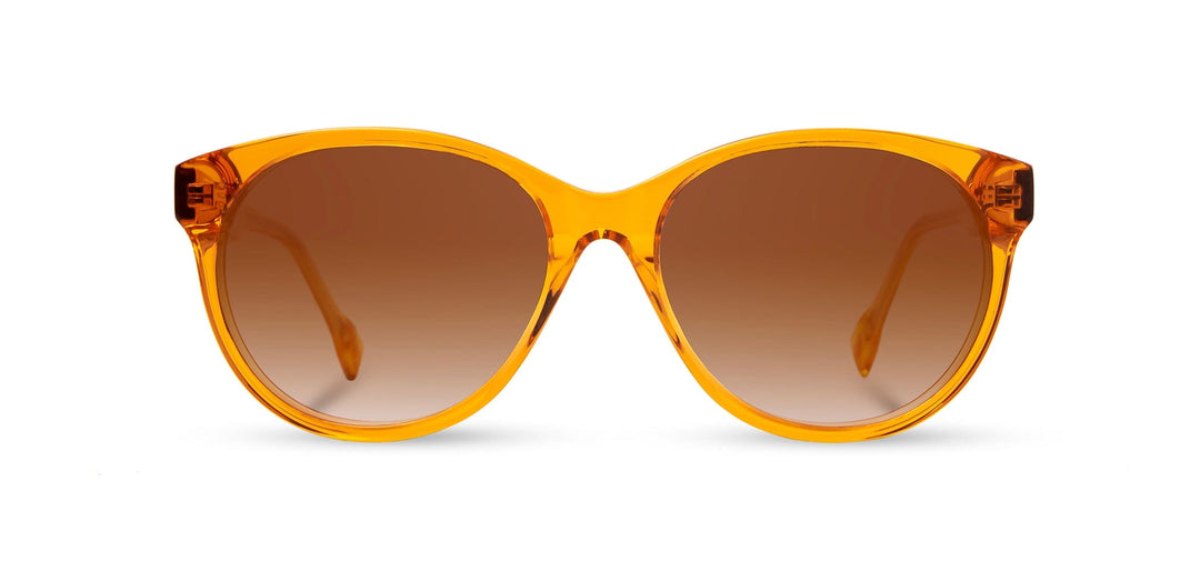 Tangerine*Elm Burl*Brown Fade Polarized | Shwood Madison Acetate Sunglasses