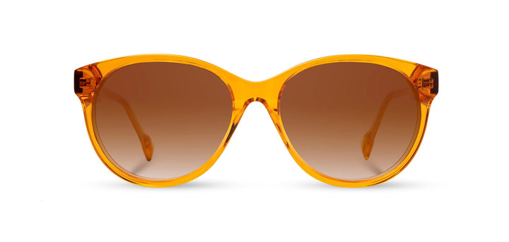 Tangerine*Elm Burl*Brown Fade Polarized | Shwood Madison Acetate Sunglasses