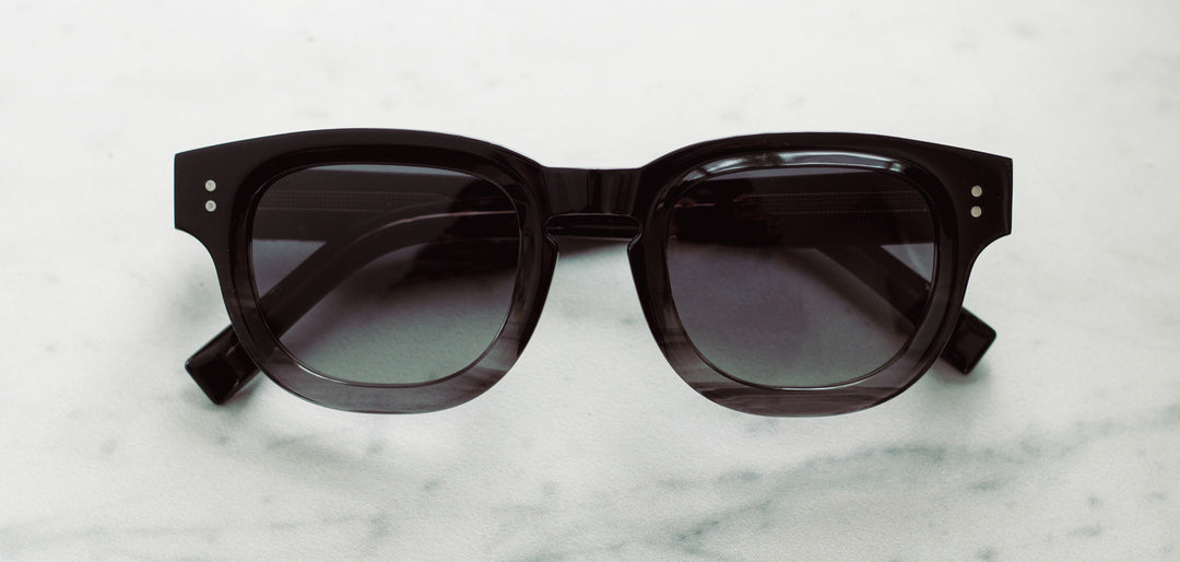 Black Agate*Elm Burl*Grey Fade + Black Agate*Elm Burl*Grey Fade Polarized | Shwood McKay Acetate Sunglasses Black Agate