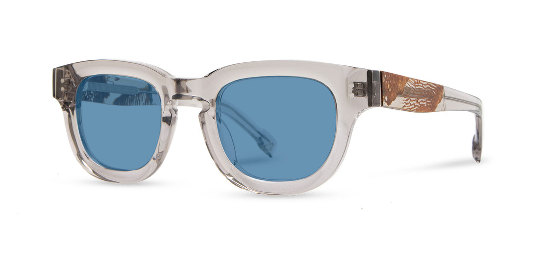 Ice Water*Mushroom*Light Blue + Ice Water*Mushroom*Light Blue Polarized | Shwood McKay Acetate Sunglasses Ice Water