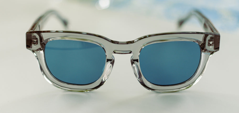 Ice Water*Mushroom*Light Blue + Ice Water*Mushroom*Light Blue Polarized | Shwood McKay Acetate Sunglasses Ice Water