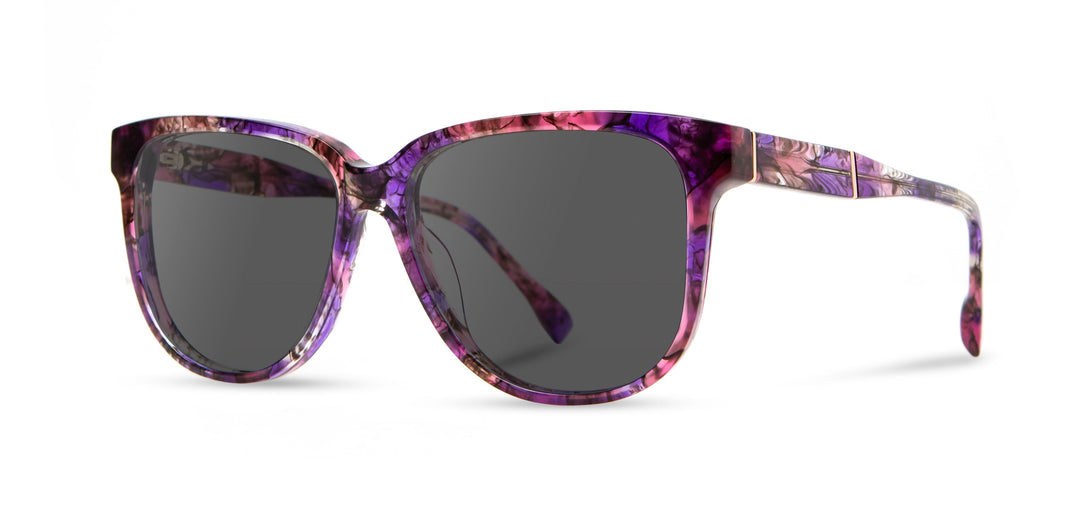 Amethyst*Amethyst*Grey + Amethyst*Amethyst*Grey Polarized | Shwood Mckenzie Acetate Sunglasses Amethyst