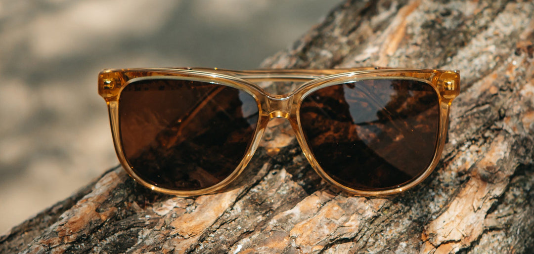 Butter*Rose Flower*Brown + Butter*Rose Flower*Brown Polarized | Shwood Mckenzie Acetate Sunglasses Butter