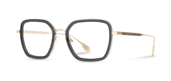 Smoke*Walnut*frames only | Shwood Sophie Metal RX Eyeglasses Smoke