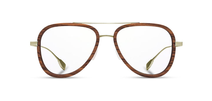 Gold*Mahogany*frames only | Shwood Tabor Metal RX Eyeglasses Gold