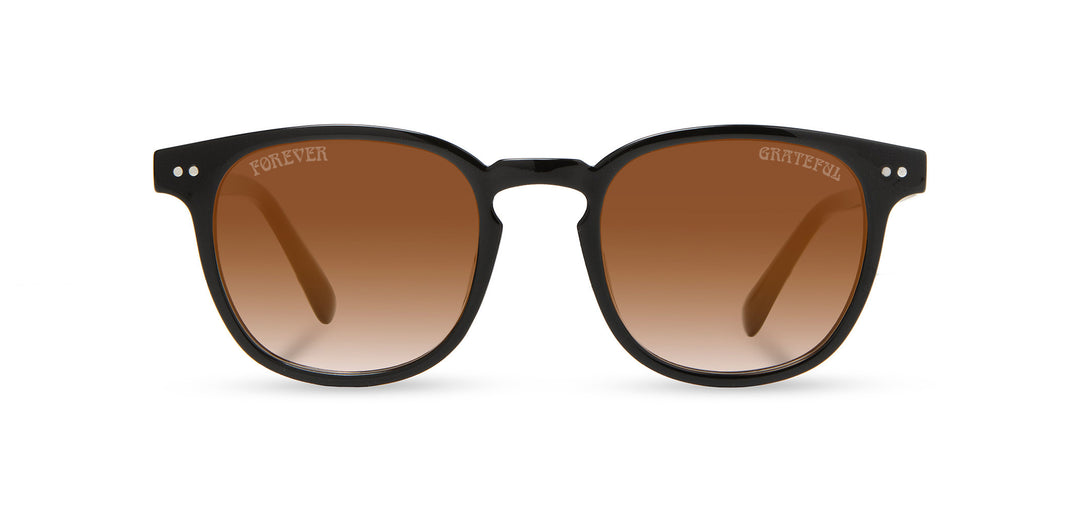 Black*Walnut*Basic Polarized Brown Fade + Black*Walnut*HD Plus Polarized Brown Fade + Black*Walnut*rx | CAMP Topo Black Grateful Dead Stealie Sunglasses