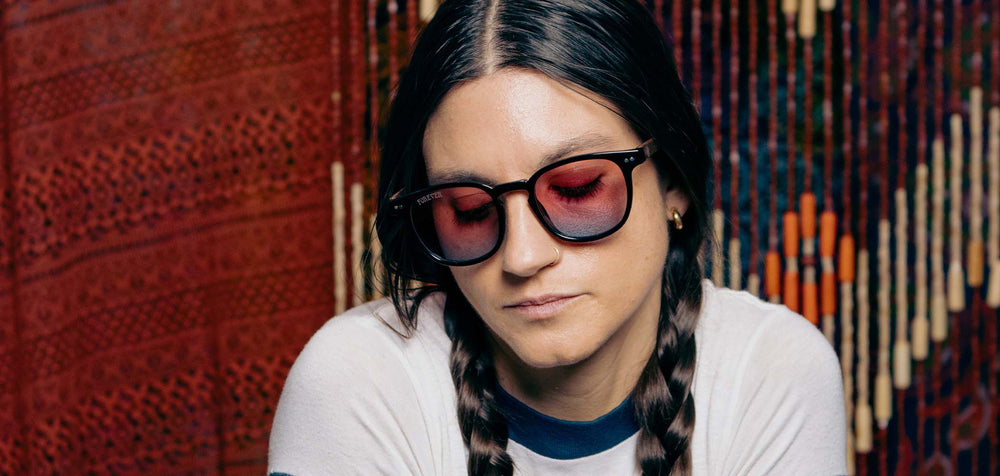 Black*Walnut*Basic Polarized Sunset + Black*Walnut*HD Plus Polarized Sunset + Black*Walnut*rx | CAMP Topo Black Grateful Dead Stealie Sunglasses