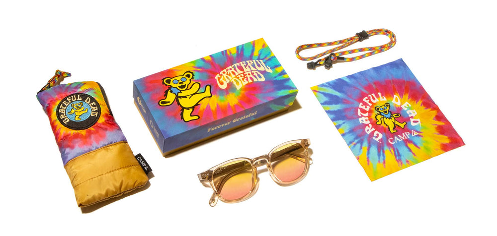 Desert*Walnut*Basic Polarized Sunrise + Desert*Walnut*HD Plus Polarized Sunrise + Desert*Walnut*rx | CAMP Topo Desert Grateful Dead Bears Sunglasses