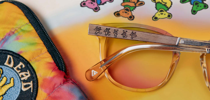 Desert*Walnut*Basic Polarized Sunrise + Desert*Walnut*HD Plus Polarized Sunrise + Desert*Walnut*rx | CAMP Topo Desert Grateful Dead Bears Sunglasses