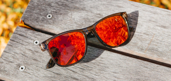 Moss*Walnut*HD Plus Polarized Solar Flash | CAMP Trail Moss Sunglasses