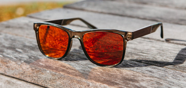Moss*Walnut*HD Plus Polarized Solar Flash | CAMP Trail Moss Sunglasses
