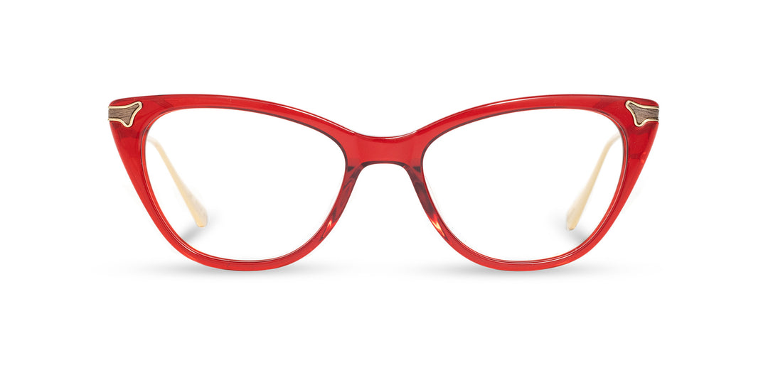 Ruby*Walnut*frames only + Ruby*Walnut*rx | Shwood Venetta Acetate RX Eyeglasses Ruby