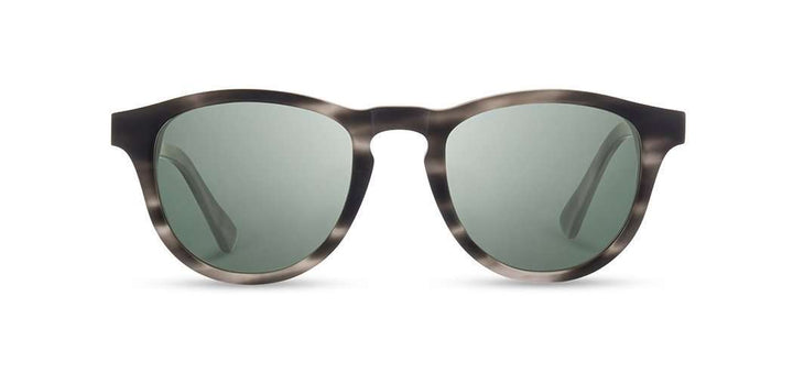 Matte Grey*Elm Burl*Green Polarized | Shwood Francis Acetate Sunglasses Matte Grey