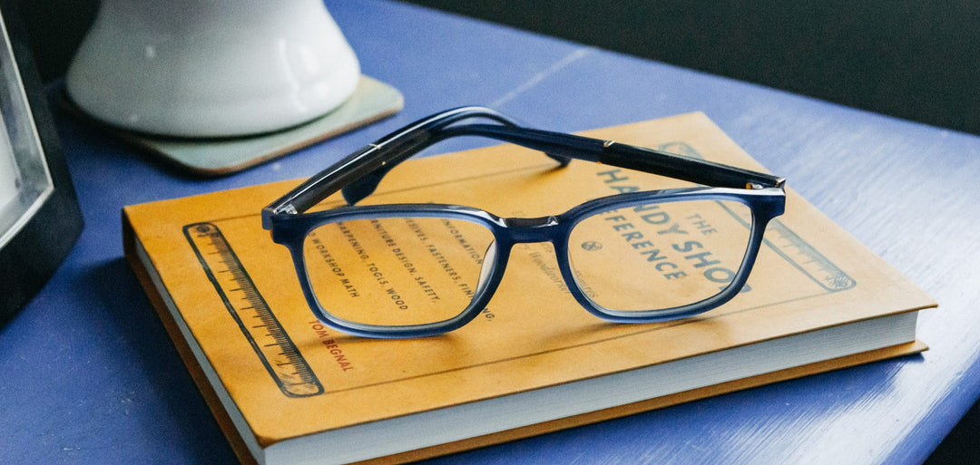 Midnight Blue*Elm Burl*frames only | Shwood Welches Acetate RX Eyeglasses