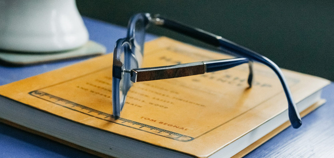 Midnight Blue*Elm Burl*frames only | Shwood Welches Acetate RX Eyeglasses