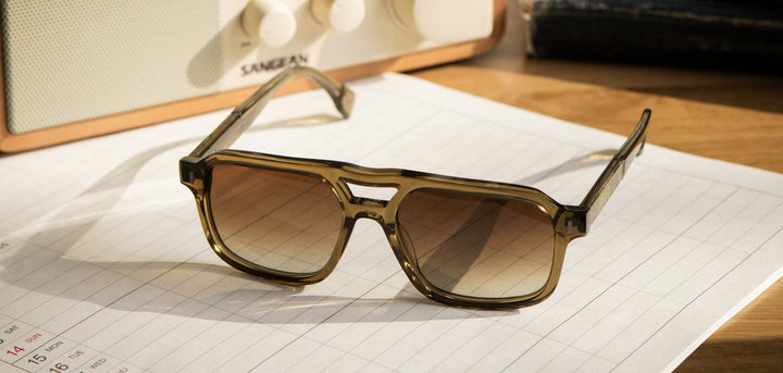 Pine*Moss*Brown Fade + Pine*Moss*Brown Fade Polarized | Shwood Auburn Acetate Sunglasses Pine