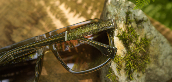 Pine*Moss*Brown Fade + Pine*Moss*Brown Fade Polarized | Shwood Auburn Acetate Sunglasses Pine