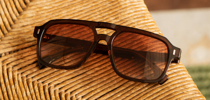 Rust*Mushroom*Amber Fade + Rust*Mushroom*Amber Fade Polarized | Shwood Auburn Acetate Sunglasses Rust