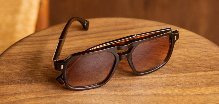 Rust*Mushroom*Amber Fade + Rust*Mushroom*Amber Fade Polarized | Shwood Auburn Acetate Sunglasses Rust