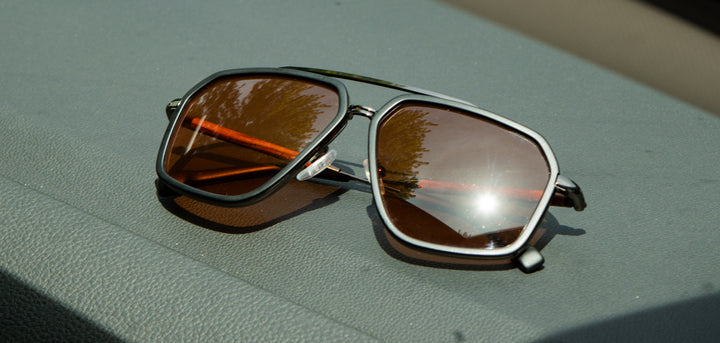 Matte Black*Mahogany*Amber + Matte Black*Mahogany*Amber Polarized | Shwood Keizer Acetate Sunglasses Matte Black