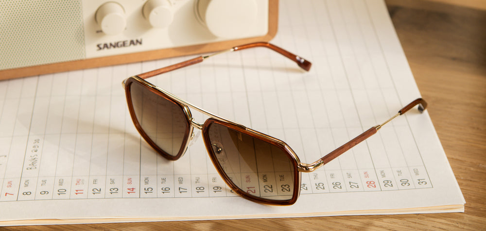 Rust*Mahogany*Brown Fade + Rust*Mahogany*Brown Fade Polarized | Shwood Keizer Acetate Sunglasses Rust