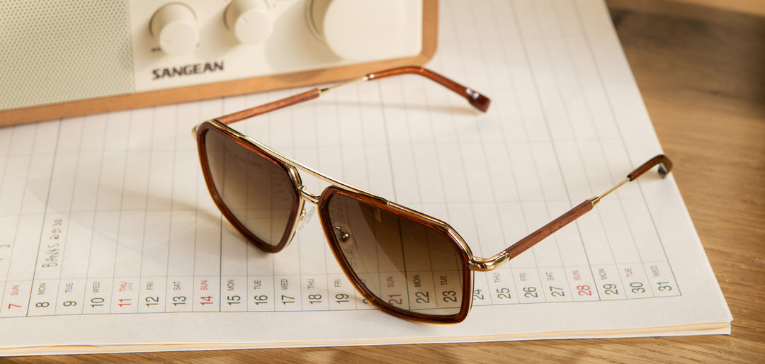 Rust*Mahogany*Brown Fade + Rust*Mahogany*Brown Fade Polarized | Shwood Keizer Acetate Sunglasses Rust