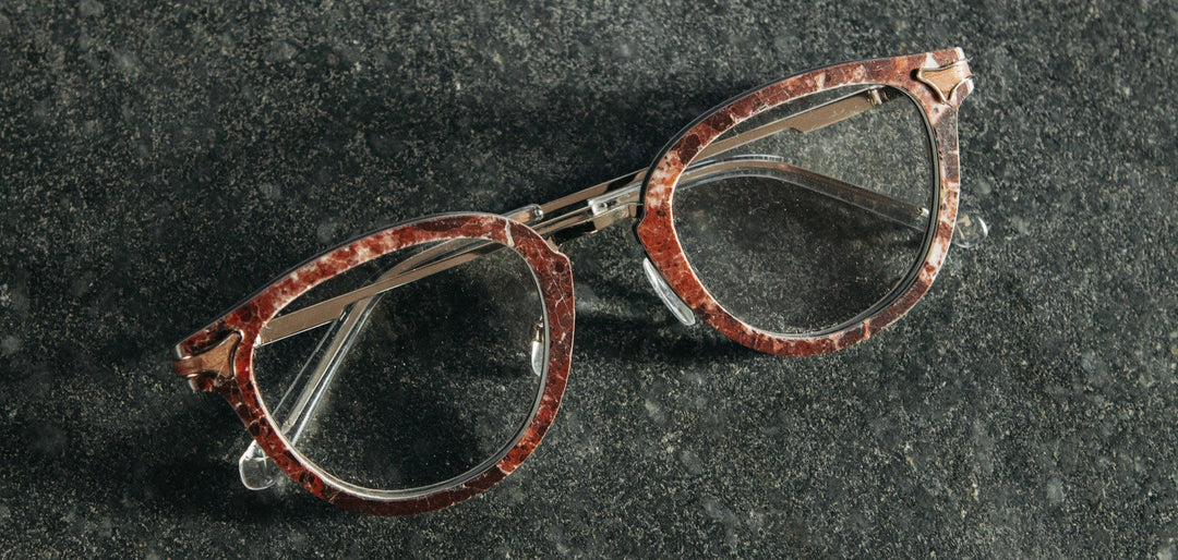 Ruby Marble*frames only + Ruby Marble*rx | Shwood Melrose Marble RX Eyeglasses Ruby Marble