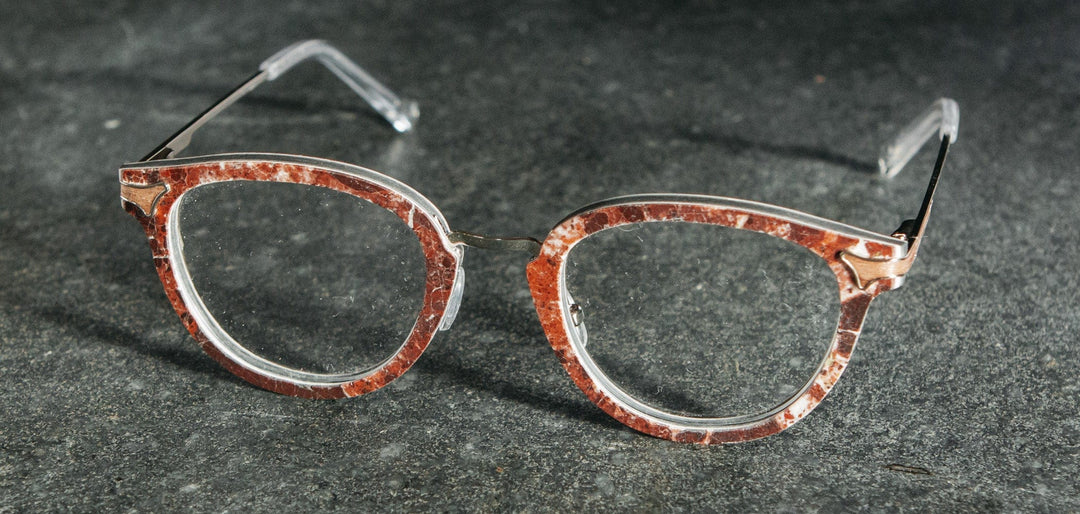 Ruby Marble*frames only + Ruby Marble*rx | Shwood Melrose Marble RX Eyeglasses Ruby Marble