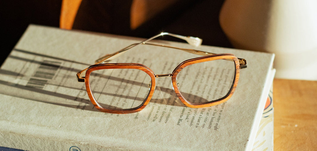 Gold*Mahogany*frames only | Shwood Sophie Metal RX Eyeglasses Gold