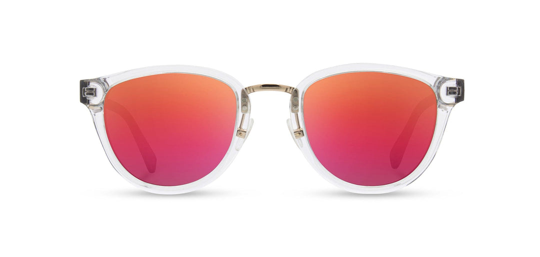 Crystal*Ebony*Rose Flash Polarized | Shwood Ainsworth Acetate Sunglasses Crystal