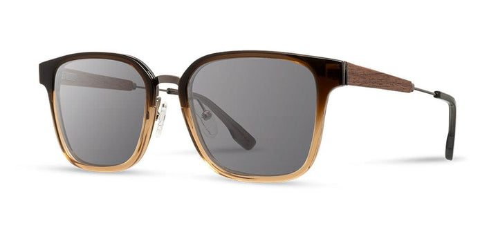 Harbor Fade*Ebony*Grey Polarized | Shwood Baker Acetate Sunglasses Harbor Fade