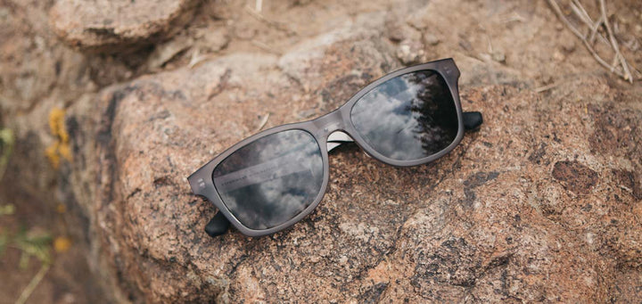 Matte Smoke*Elm Burl*Lite Grey + Matte Smoke*Elm Burl*Lite Plus Polarized Grey | Shwood Canby ACTV Sunglasses Matte Smoke