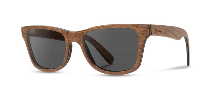 Walnut*Grey + Walnut*Grey Polarized | Shwood Canby Wood Sunglasses Walnut