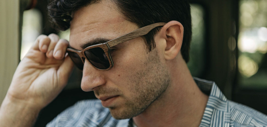 Walnut*Grey + Walnut*Grey Polarized | Shwood Canby Wood Sunglasses Walnut