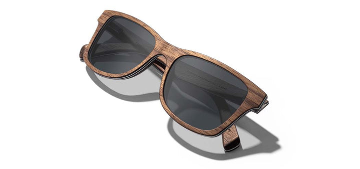 Walnut*Grey + Walnut*Grey Polarized | Shwood Canby Wood Sunglasses Walnut