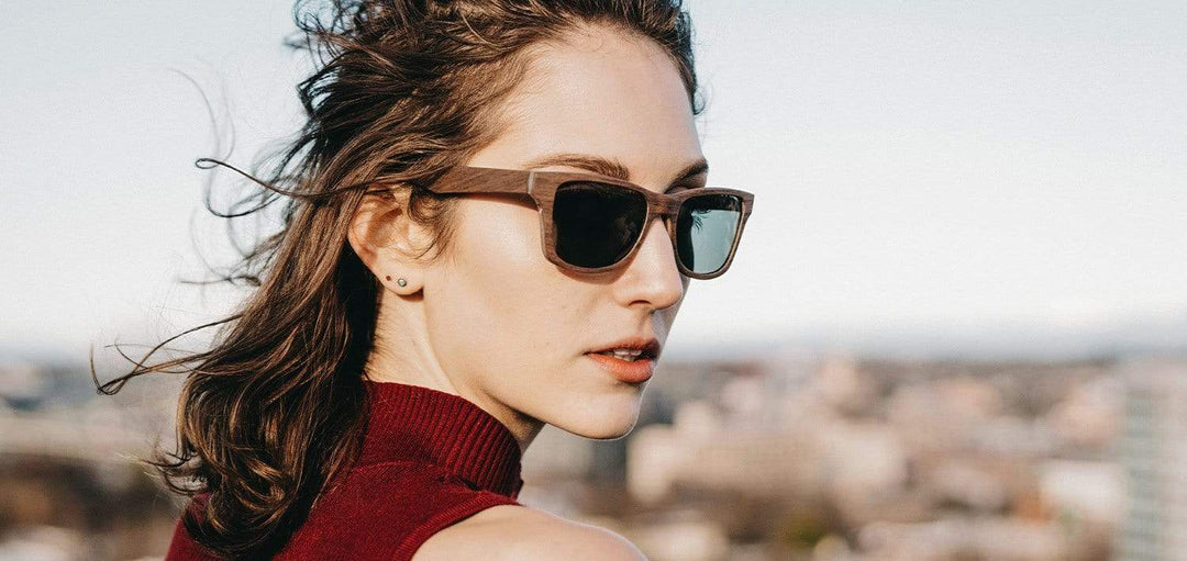 Walnut*Grey + Walnut*Grey Polarized | Shwood Canby Wood Sunglasses Walnut