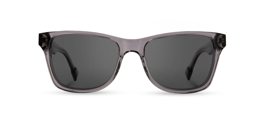Smoke*Elm Burl*Grey + Smoke*Elm Burl*Grey Polarized | Shwood Canby XL Acetate Sunglasses Smoke