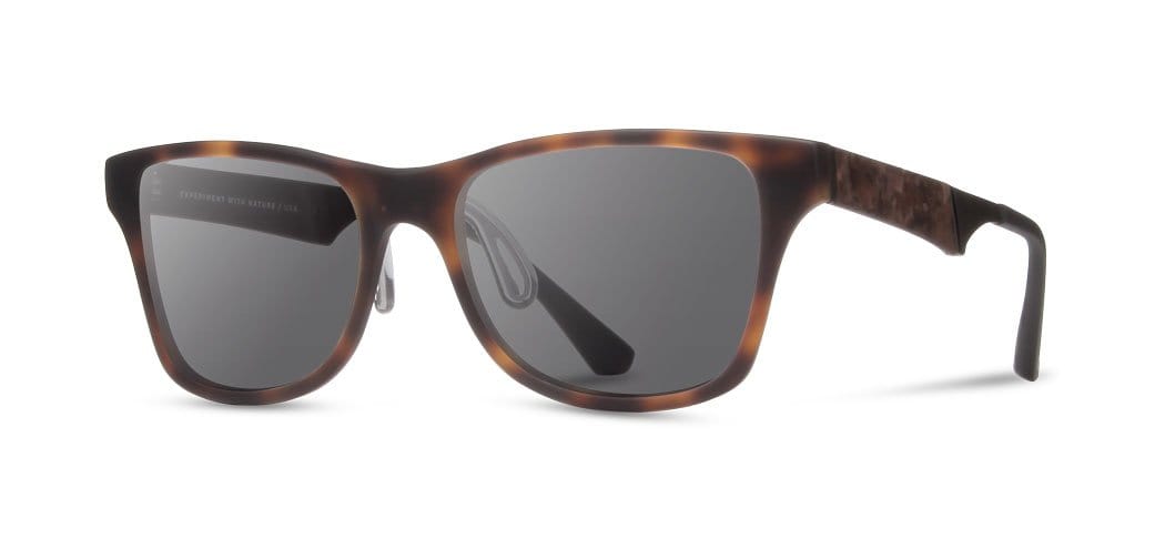 Matte Brindle*Elm Burl*Lite Grey + Matte Brindle*Elm Burl*Lite Plus Polarized Grey | Shwood Canby ACTV Sunglasses Matte Brindle
