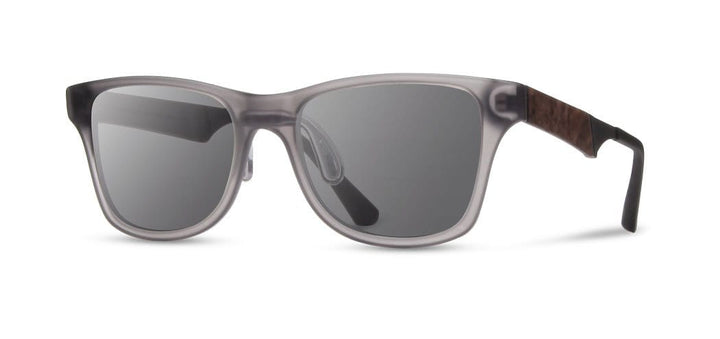 Matte Smoke*Elm Burl*Lite Grey + Matte Smoke*Elm Burl*Lite Plus Polarized Grey | Shwood Canby ACTV Sunglasses Matte Smoke