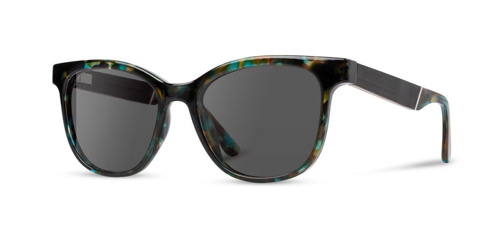 Blue Opal*Ebony*Basic Polarized Grey + Blue Opal*Ebony*HD Plus Polarized Grey | CAMP Cove Blue Opal Ebony Sunglasses