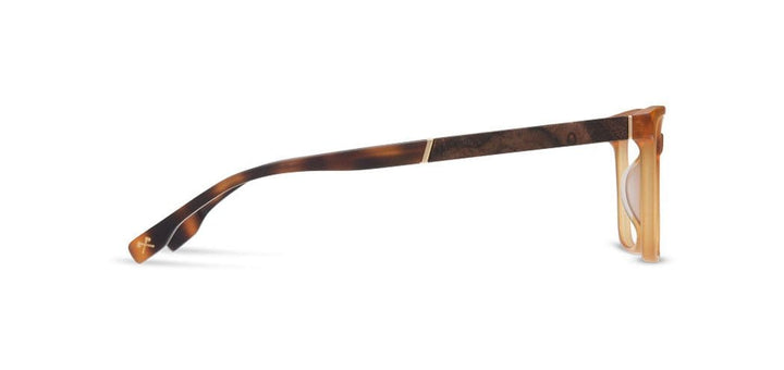 Matte Apricot*Elm Burl*frames only + Matte Apricot*Elm Burl*rx | Shwood Creswell Acetate RX Eyeglasses Matte Apricot
