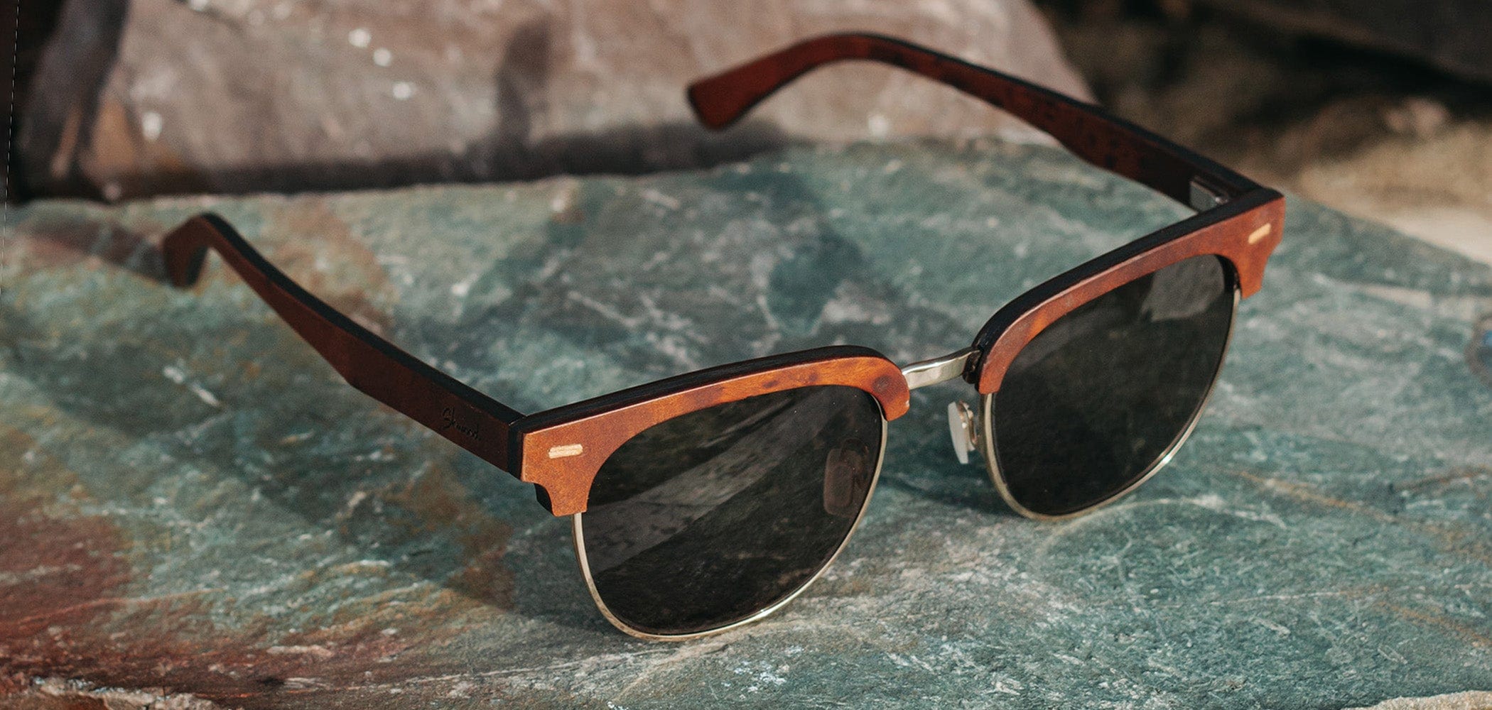 Redwood Burl*G15 + Redwood Burl*G15 Polarized | Shwood Eugene Wood Sunglasses Redwood Burl