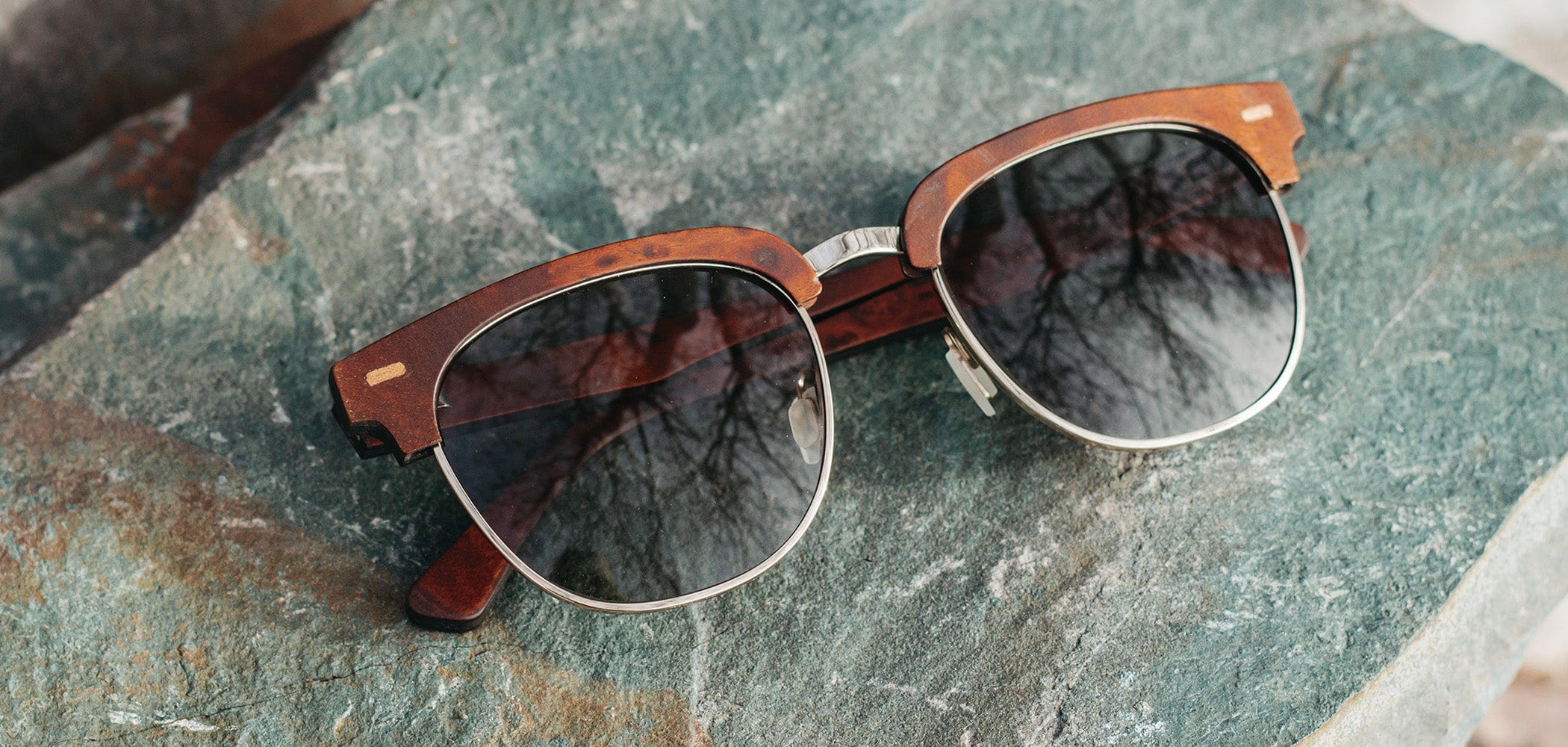 Redwood Burl*G15 + Redwood Burl*G15 Polarized | Shwood Eugene Wood Sunglasses Redwood Burl