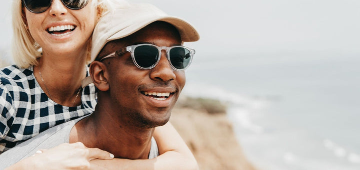 Crystal*Elm Burl*Green + Crystal*Elm Burl*Green Polarized | Shwood Francis Acetate Sunglasses Crystal