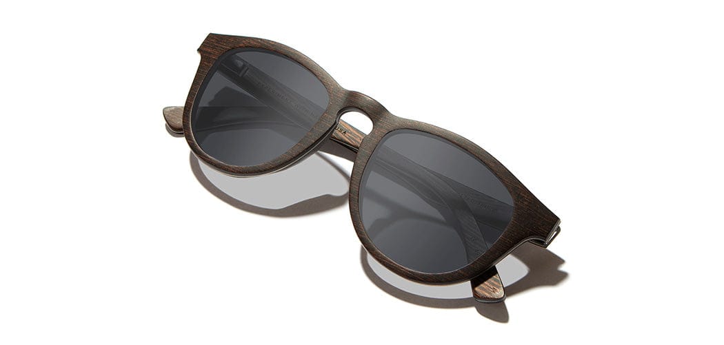 Dark Walnut*Grey + Dark Walnut*Grey Polarized | Shwood Francis Wood Sunglasses Dark Walnut