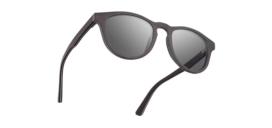 Dark Walnut*Grey + Dark Walnut*Grey Polarized | Shwood Francis Wood Sunglasses Dark Walnut