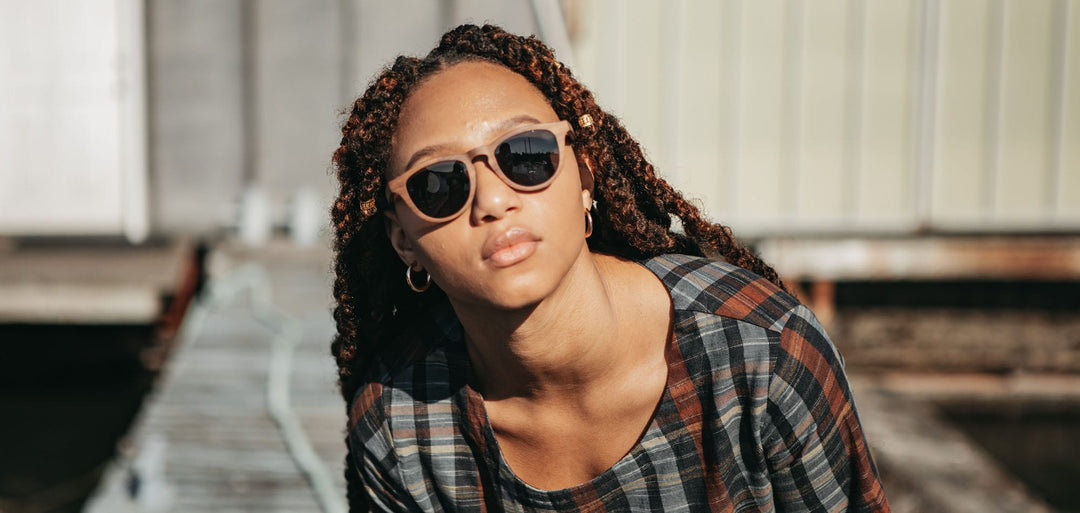 Walnut*Grey + Walnut*Grey Polarized | Shwood Francis Wood Sunglasses Walnut